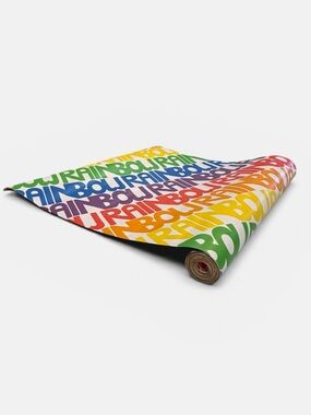 Vintage 70's “RAINBOW” Prepasted Vinyl Wallpaper